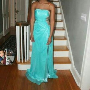 Light blue prom dress